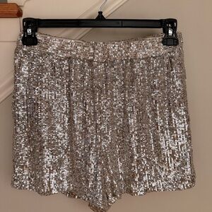 Sequin elastic waist shorts with pockets. Gorgeous!!!